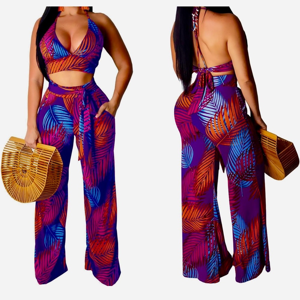 Tropical Vibes Women's 2 piece set xl